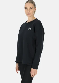 Discount Under Armour Rival Fleece Oversize Crew Black