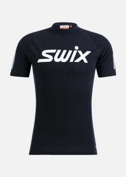 Clearance Swix Roadline RaceX Short Sleeve M Black/Dark Navy