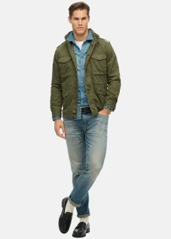 Outlet Superdry ROOKIE FIELD JACKET Army Khaki Green
