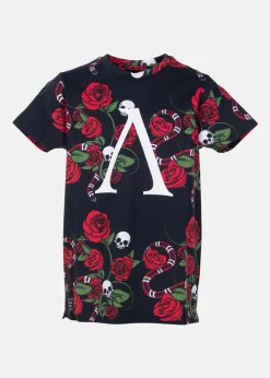 Sale Slade Rose Tee JR Black AoP