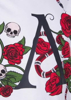 Clearance Slade Rose Tee JR White AoP