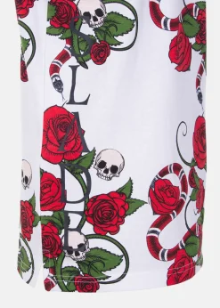 Clearance Slade Rose Tee JR White AoP