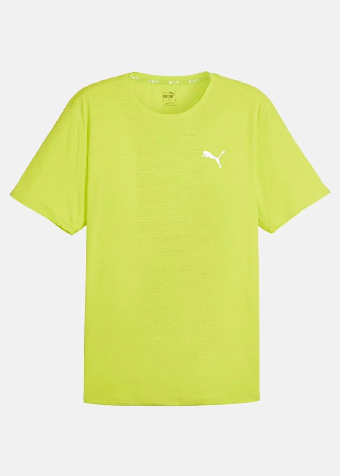 Best Puma RUN FAVORITE VELOCITY TEE Lime Pow