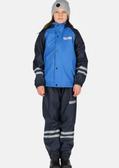 Sale Swedemount Rusk Fleece Rain Set JR Blue/Dk Navy