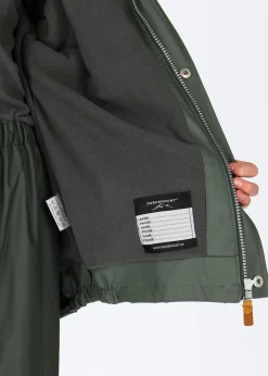 Swedemount Rusk Fleece Rain Set JR Olive/Dk Olive