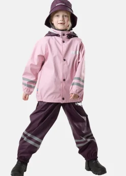 Best Swedemount Rusk Rain Set JR Lt Pink/Plum