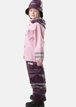 Best Swedemount Rusk Rain Set JR Lt Pink/Plum