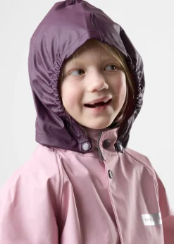 Best Swedemount Rusk Rain Set JR Lt Pink/Plum