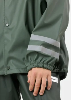 New Swedemount Rusk Rain Set JR Olive/Dk Olive