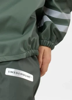 New Swedemount Rusk Rain Set JR Olive/Dk Olive