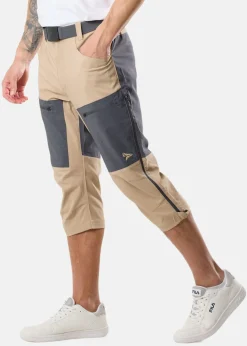 Clearance Nautic XPRNC Sail 3/4 Pants Beige/Charcoal Melange