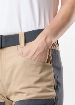 Clearance Nautic XPRNC Sail 3/4 Pants W Beige/Charcoal Melange