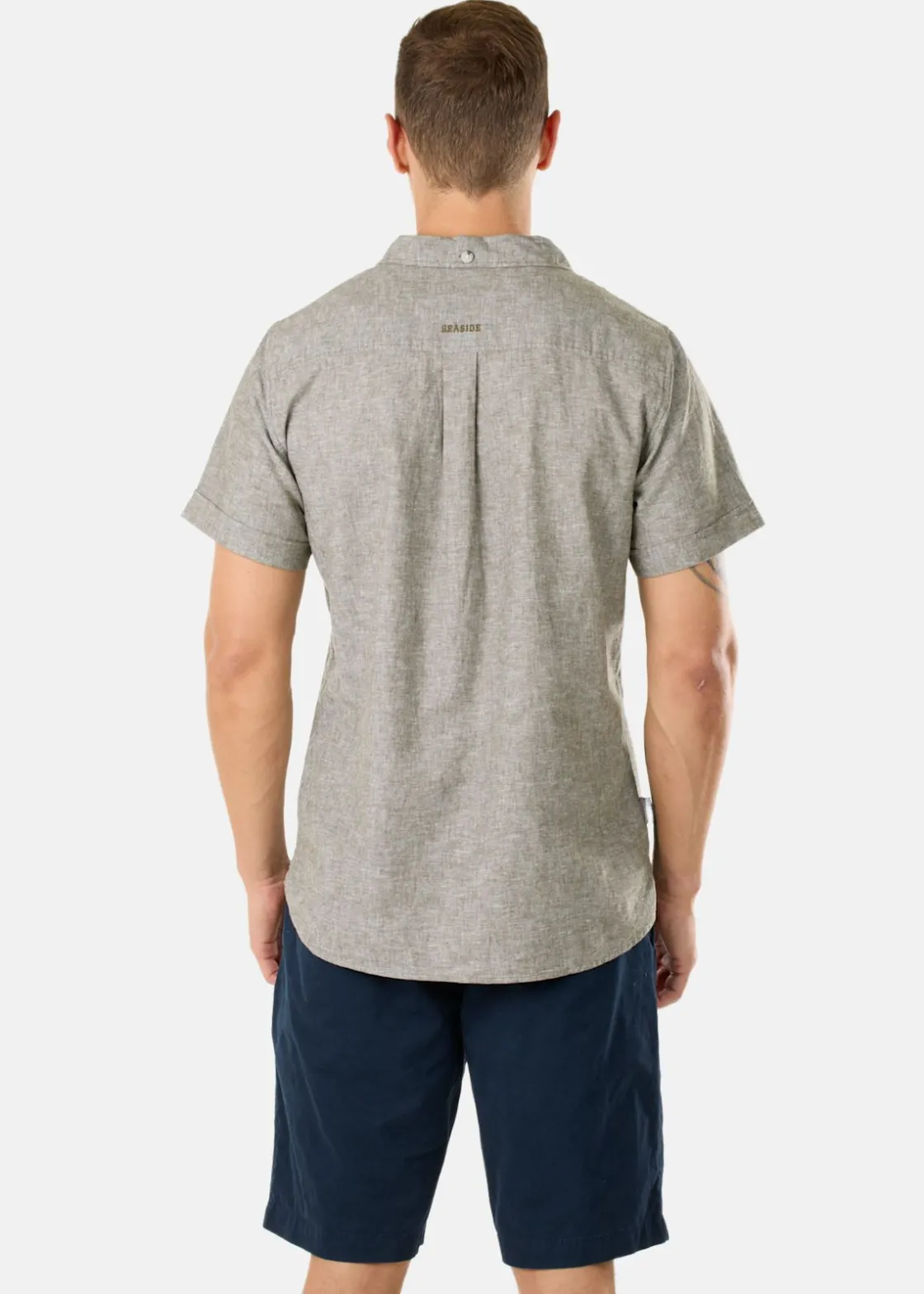 Clearance Seaside Sailor Linen Piké Olive