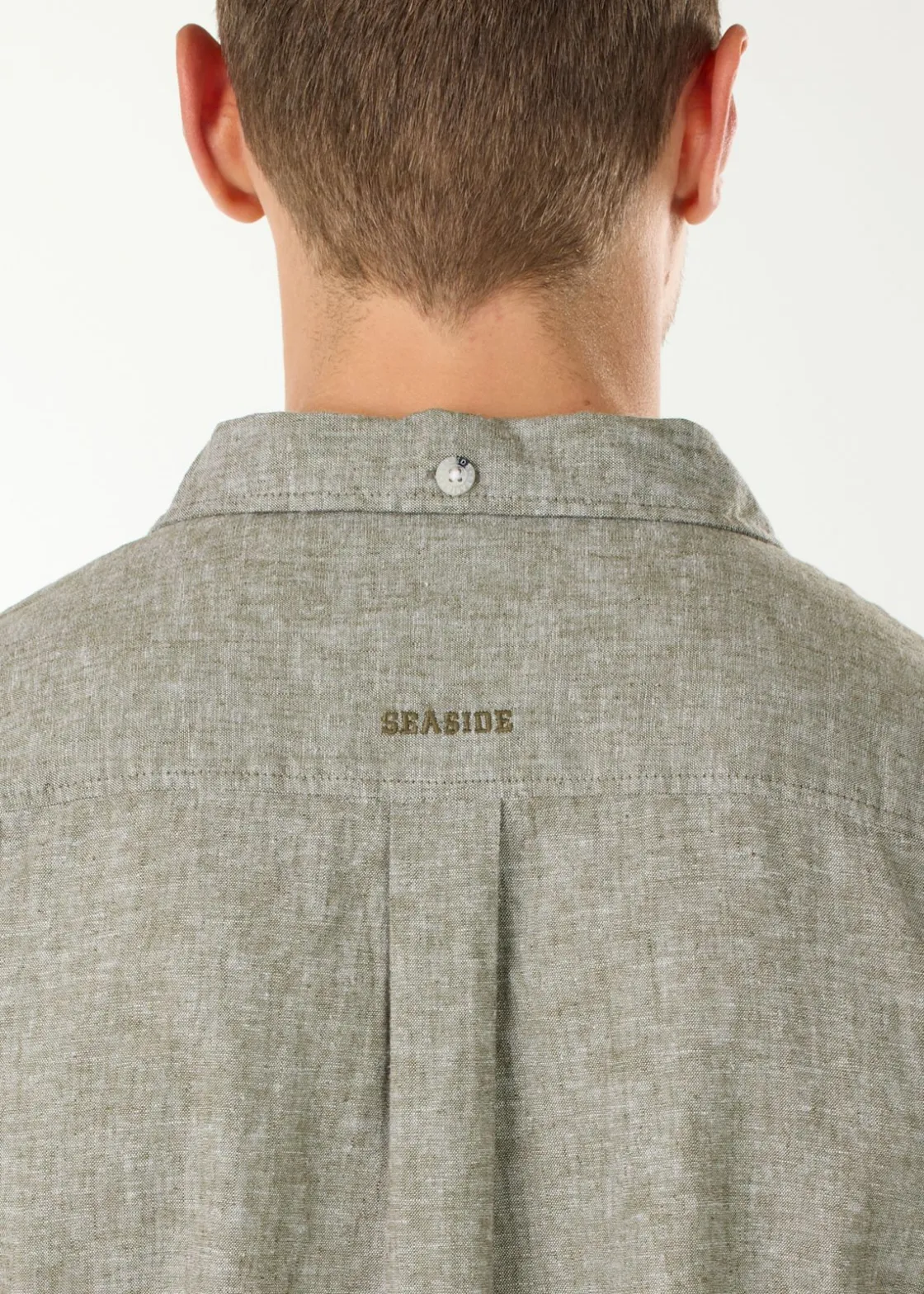 Clearance Seaside Sailor Linen Piké Olive