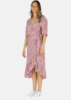 Hot Seaside Saint Tropez Wrap Dress W Soft Pink