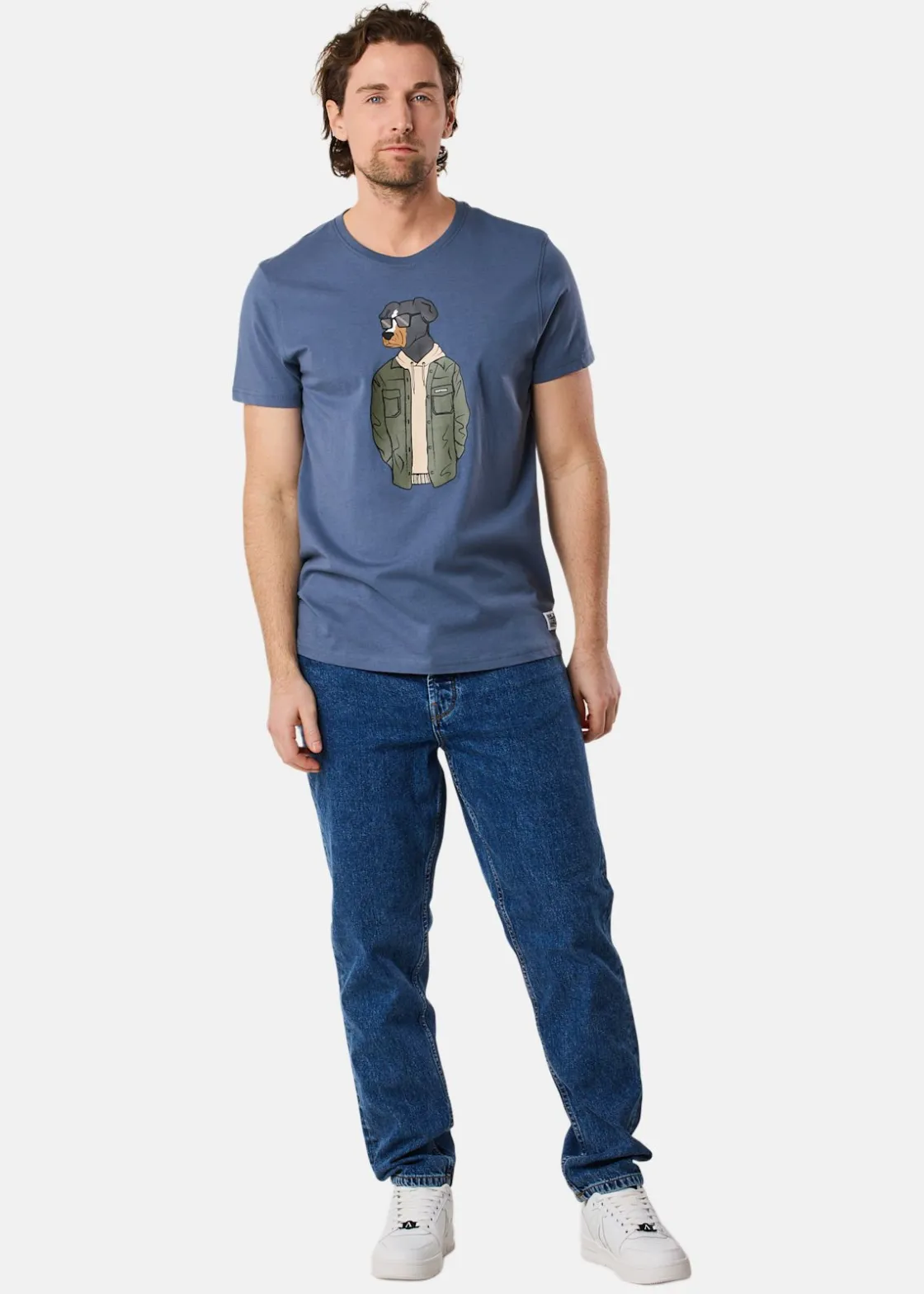 Best Denim Factory San Diego Tee Denim Blue