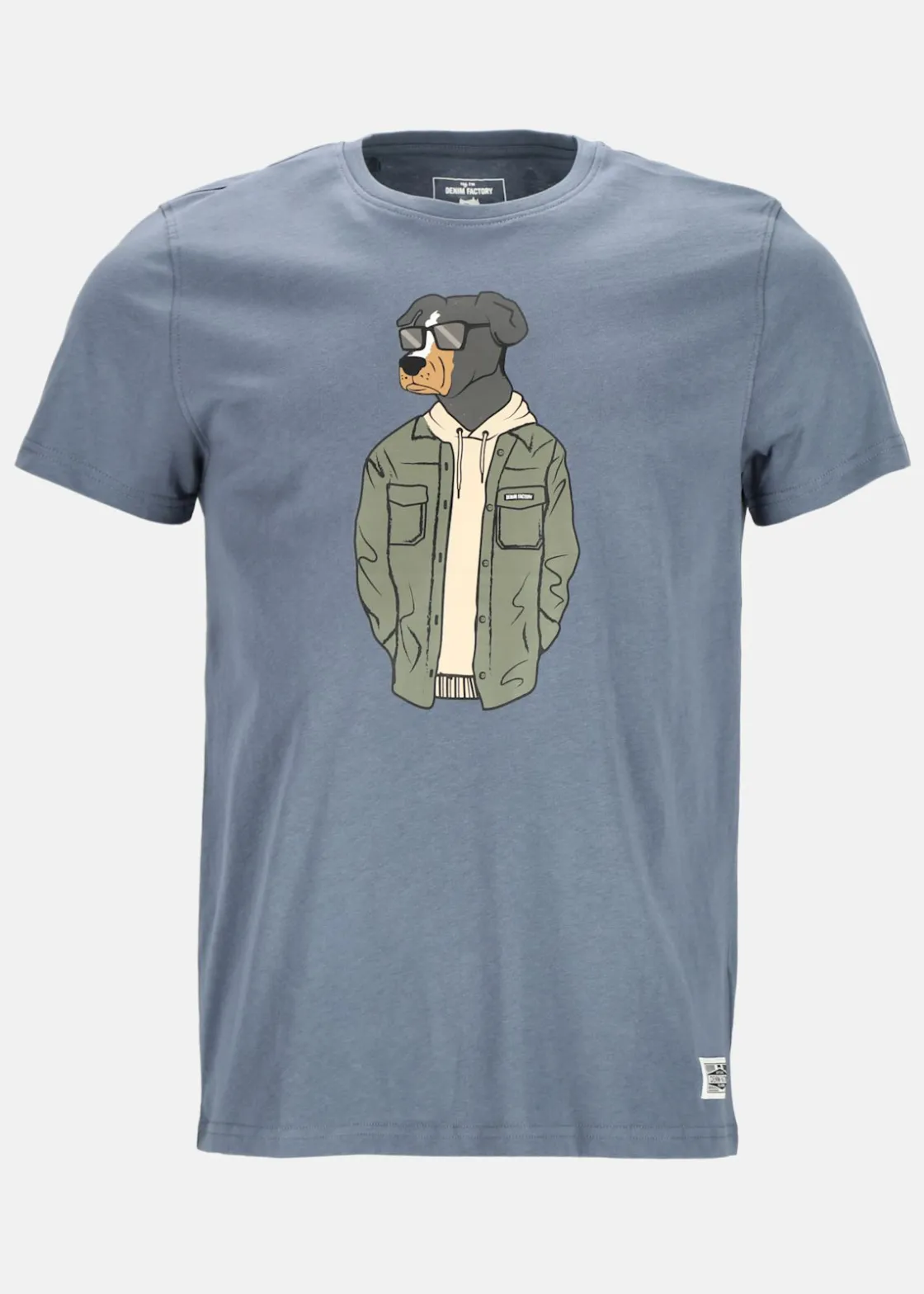 Best Denim Factory San Diego Tee Denim Blue