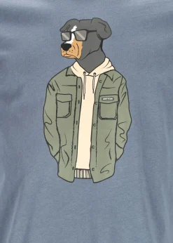 Best Denim Factory San Diego Tee Denim Blue