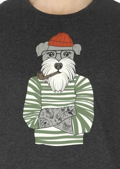 New Denim Factory San Diego Tee Charcoal Melange