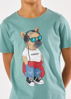 Hot Denim Factory San Diego Tee B JR Sage Green