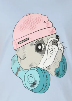 New Denim Factory San Diego Tee G JR Lt. Blue Headphones