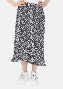 Discount Seaside Sankt Claud Long Skirt JR Navy Flower