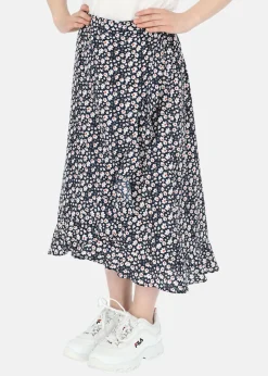 Discount Seaside Sankt Claud Long Skirt JR Navy Flower