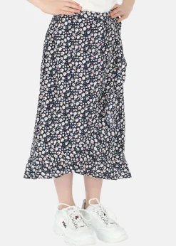 Discount Seaside Sankt Claud Long Skirt JR Navy Flower