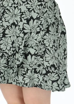 Outlet Seaside Sankt Claud Short Skirt JR Daisey Flower Green