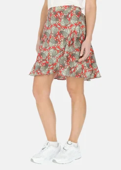 New Seaside Sankt Claud Short Skirt W Paisley Raspberry