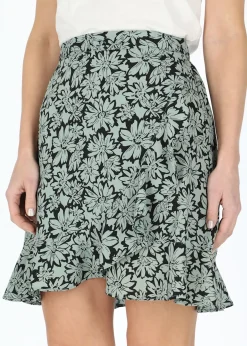 Outlet Seaside Sankt Claud Short Skirt W Daisey Flower Green