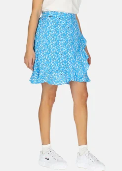 Seaside Sankt Claud Short Skirt W Blue Flower