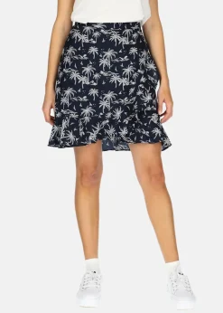 Best Seaside Sankt Claud Short Skirt W Navy Palm