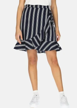 Hot Seaside Sankt Claud Short Skirt W Navy Stripe