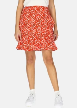 New Seaside Sankt Claud Short Skirt W Red Flower