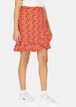 New Seaside Sankt Claud Short Skirt W Red Flower