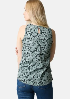 Outlet Seaside Sankt Claud Singlet W Daisey Flower Green