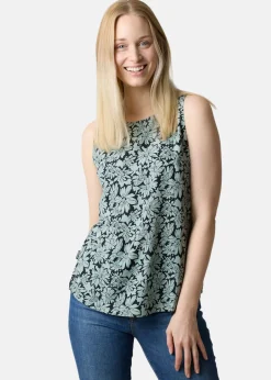 Outlet Seaside Sankt Claud Singlet W Daisey Flower Green