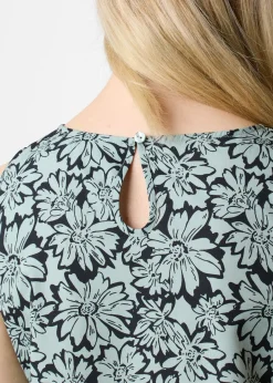 Outlet Seaside Sankt Claud Singlet W Daisey Flower Green