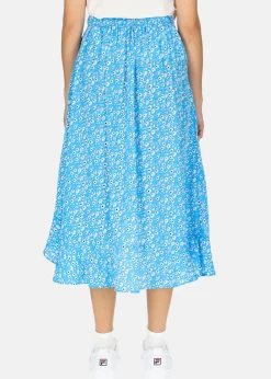 New Seaside Sankt Claud Skirt W Blue Flower