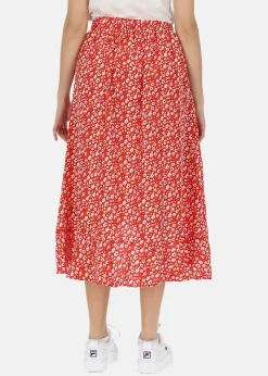 Seaside Sankt Claud Skirt W Red Flower