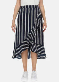 Best Seaside Sankt Claud Skirt W Navy Stripe