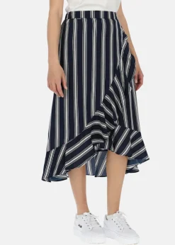 Best Seaside Sankt Claud Skirt W Navy Stripe