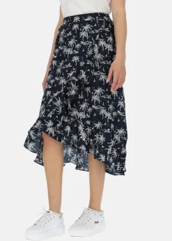 Clearance Seaside Sankt Claud Skirt W Navy Palm