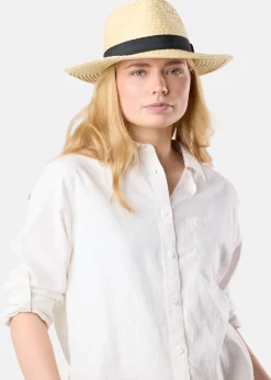 Seaside Sankt Claud Straw Hat W Beige