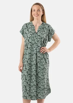 Seaside Sankt Claud Tunic Dress W Daisey Flower Green
