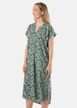 Seaside Sankt Claud Tunic Dress W Daisey Flower Green
