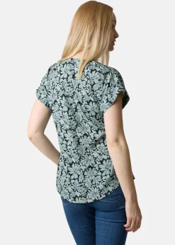Outlet Seaside Sankt Claud Tunic Top W Daisey Flower Green