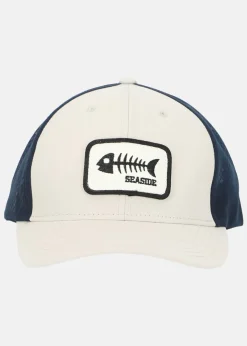 Sale Seaside Trucker Cap Khaki/Dk.Navy Sceleton
