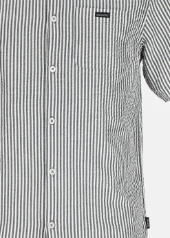 Seaside Seersucker Shirt Blue Stripe